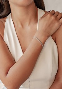 Hey Happiness - Snake Chain - Bracelet - silberfarben Thumbnail Image 1