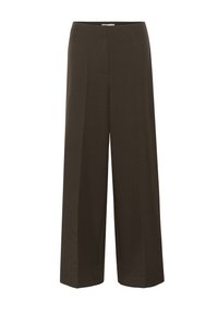 Soaked in Luxury SLLILU WIDE LONG - Kalhoty - brown melange suiting