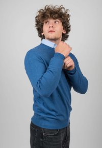 Dalle Piane Cashmere CREW NECK - Neule - blu royal