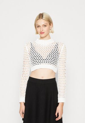 Cotton On OPEN CROP - Jumper - white