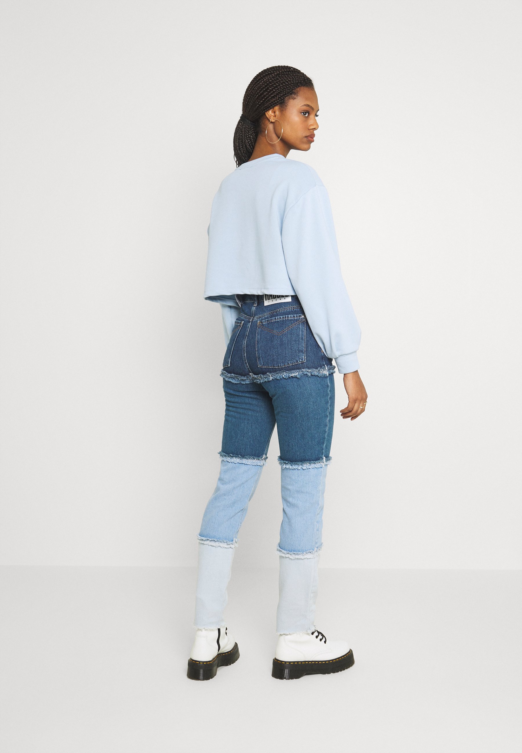 The Ragged Priest OMBRE MOM - Tiesaus kirpimo džinsai - indigo/mid/light  blue/stonewash/violetinė - Zalando.lt
