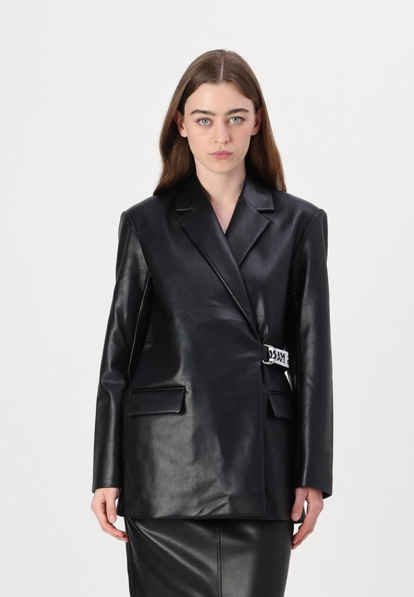 Leather Blazer Forever 21 Blazer Set Tailored Leather Blazer Black