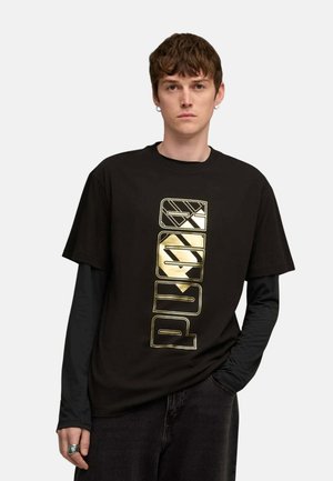 Puma, CAMISETA DE MANGA CORTA MAXIMAL METALLIC - Camiseta estampada - puma black