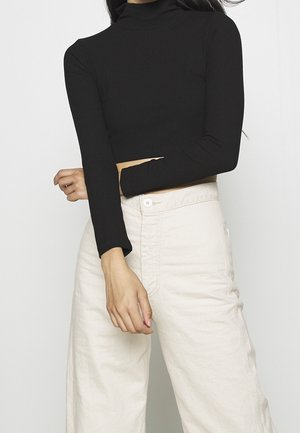 Langarmshirt - mottled black