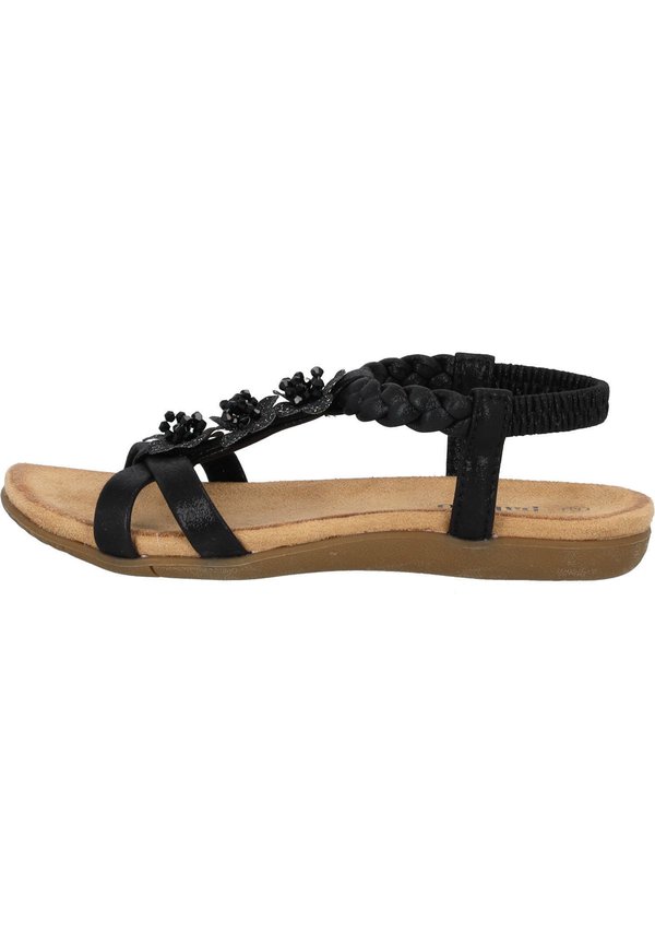 Riemensandalette - schwarz