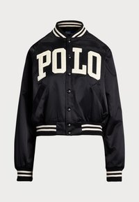 LOGO SATIN BOMBER JACKET - Giubbotto Bomber - black