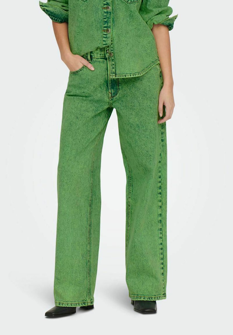 ONLY Jeans Straight Leg green ash/grøn Zalando.dk