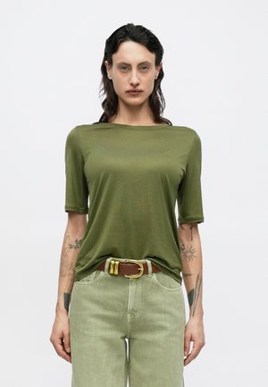ELENA TEE - Tricou basic - laurel green