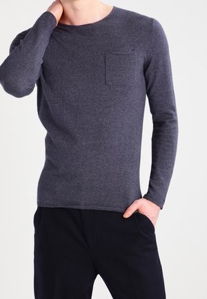 Maglione - mottled blue