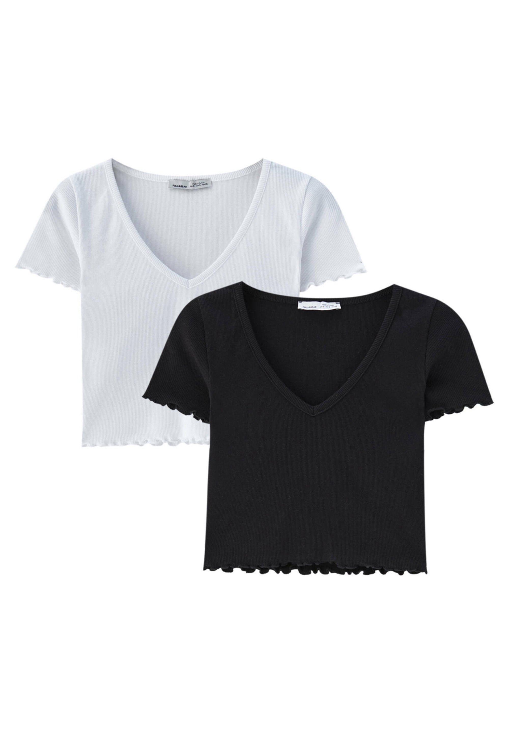 pull and bear crop t shirt