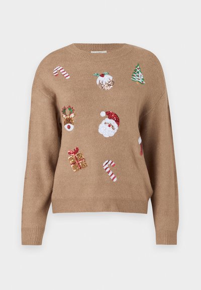 JDYCANDY X MAS O NECK - Pullover - silver mink