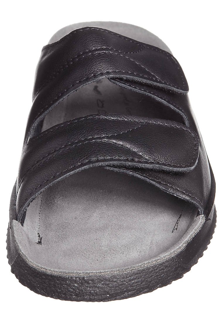 Damen Flache Pantoletten | Rohde SOFTANA Pantolette flach black/schwarz - GH95123 Damen Flache Pantoletten | Rohde SOFTANA Pantolette flach black/schwarz - GH95123