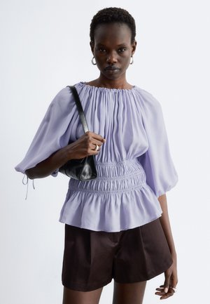 & OTHER STORIES, & OTHER STORIES SMOCKED BLOUSE - Blouse - purple