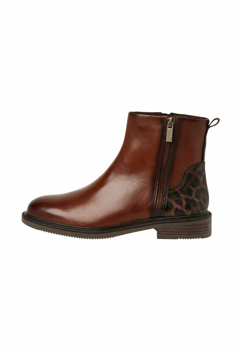 Marco Tozzi Bottines - cognac comb