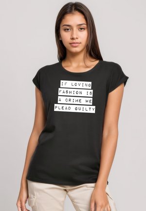 ROLL UP  IFLOV - Print T-shirt - black
