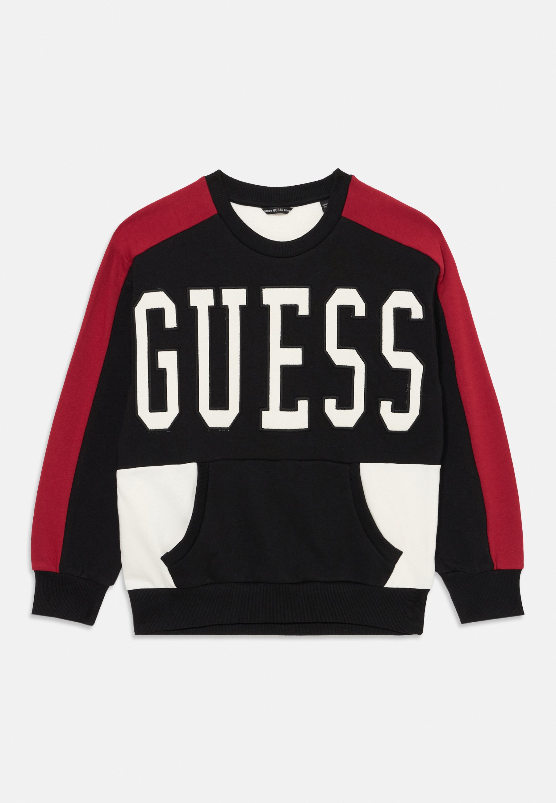 Guess JUNIOR ACTIVE TOP Sudadera black/red/azul