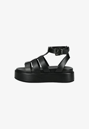 Platform sandals - black