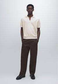 Massimo Dutti Poloshirt - light yellow