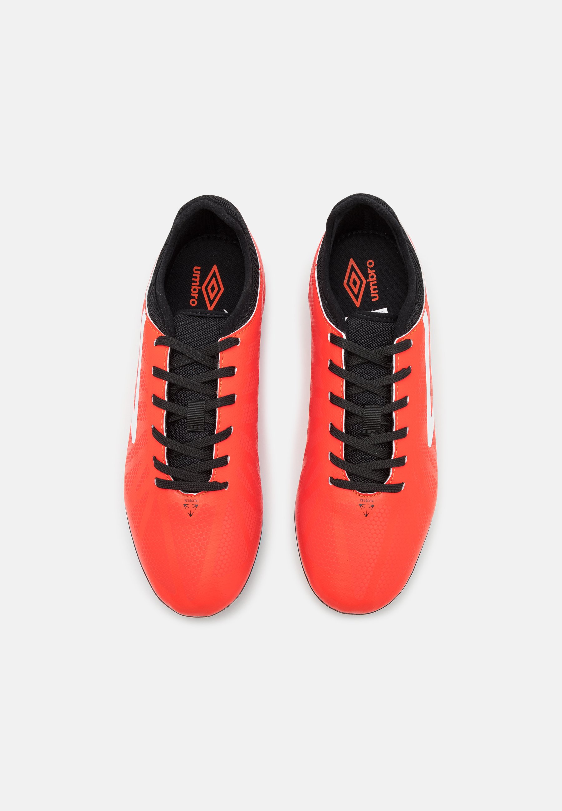 Umbro VELOCITA VI CLUB FG - Voetbalschoenen met kunststof noppen - cherry  tomato/white/black/rood - Zalando.nl