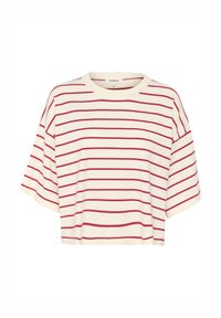 SLSpina - Pullover - white with salsa stripe