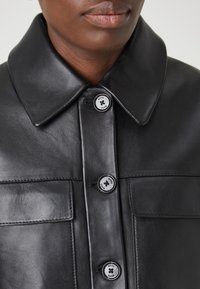 BOSS SADENIA - Giacca di pelle - black