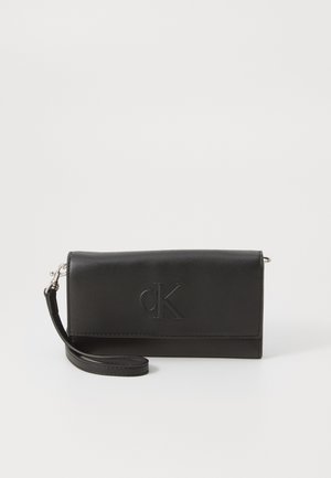 SCULPTED LONG FOLD STRAP - Torba preko tijela - black