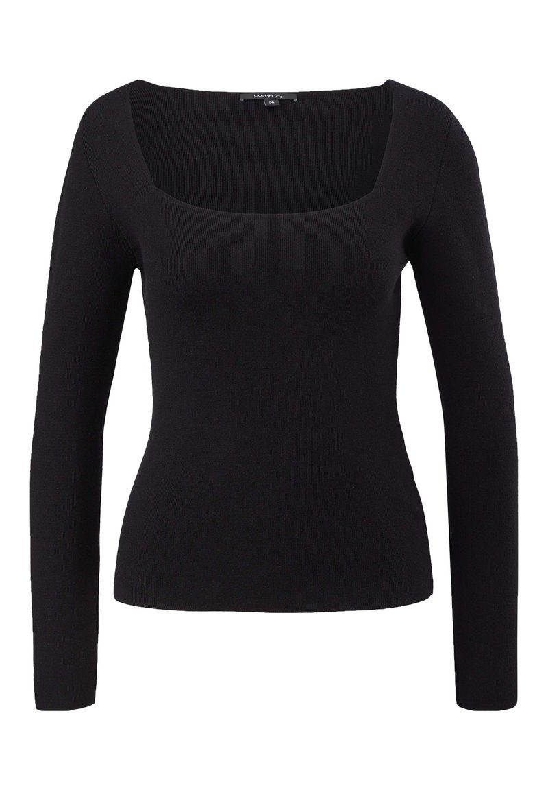 Damen Strickjacken | comma Strickpullover black/schwarz - WW60118 Damen Strickjacken | comma Strickpullover black/schwarz - WW60118