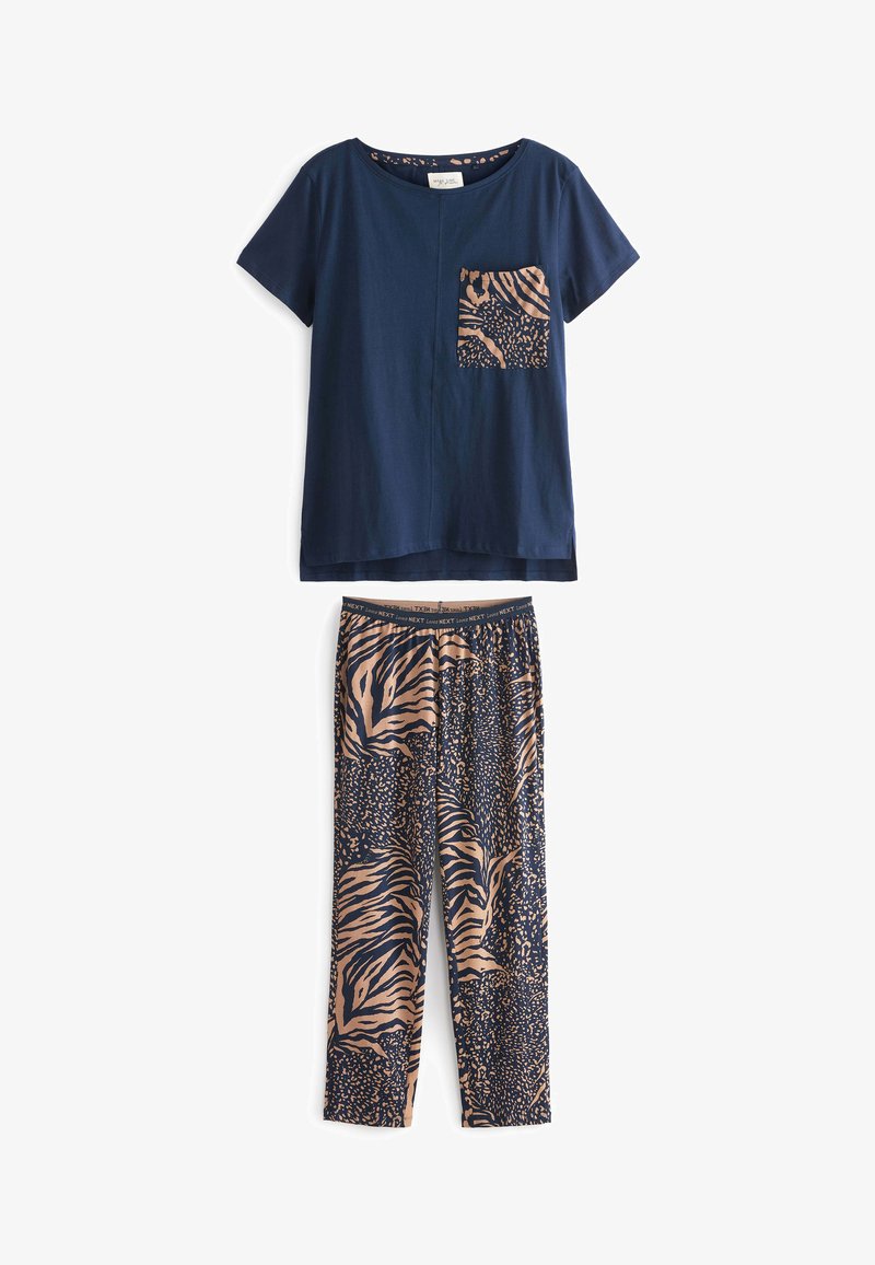 Next SET - Yöasusetti - navy blue animal print