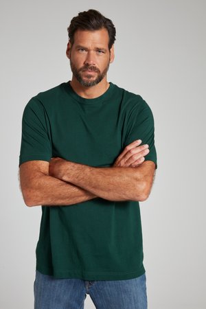 JP1880, RUNDHALSAUSSCHNITT - T-shirt basic - dark green