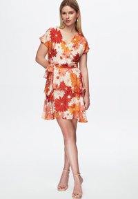 adL SHORT SLEEVE - Denní šaty - printed coral