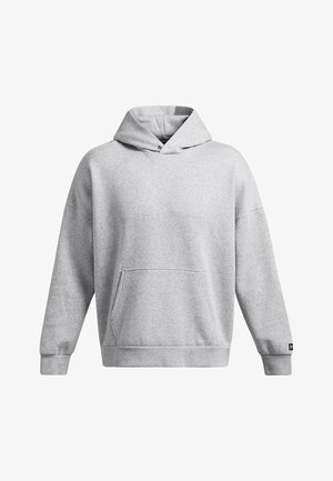 Grau Hoodie aus weichem Material, mit einer vorderen Kängurutasche und gerippten Bündchen. Lässige Passform mit einem schlichten Design.