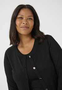 Kaffe Curve REGITTA - Strickjacke - black metallic