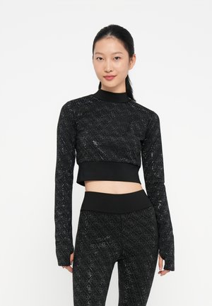 MOCK DEBBY CROP  - Maglietta a manica lunga - jet black