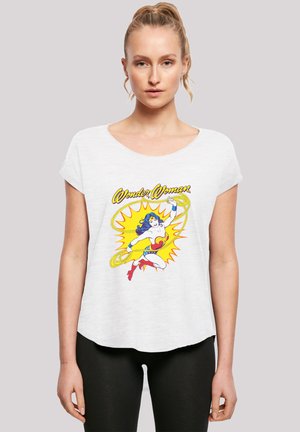 LONG CUT 'DC COMICS VINTAGE LEAP' - Print T-shirt - white