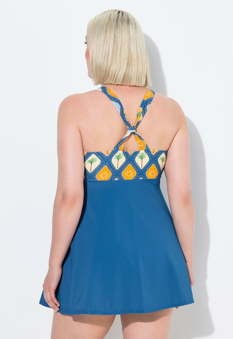 Ulla Popken Tankini Enya Hawaiian Chess - Ensemble Maillot De Bain Femme