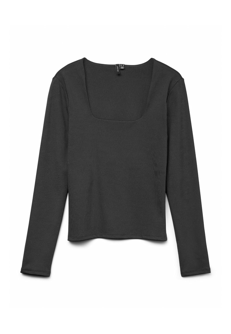 Haut Femme Noir Marks & Spencer - Col V, Manches 3/4, Taille 12, En Polyester
