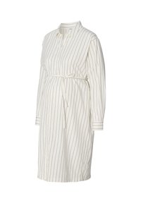 DIEGO - Blusenkleid - cream thin stripe