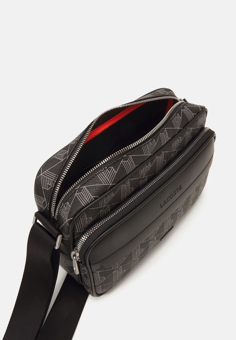 sacoche lacoste homme cuir noir
