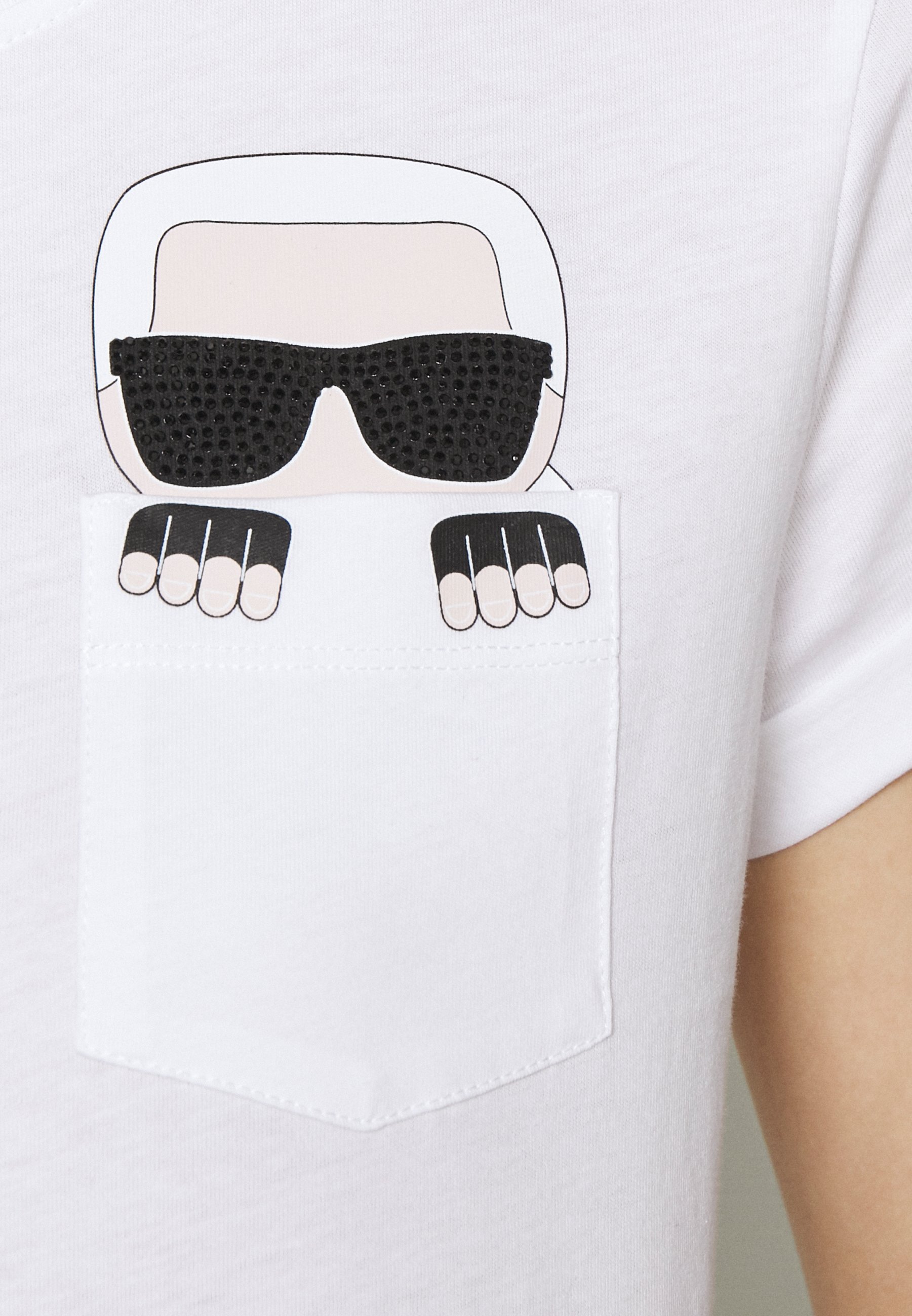 Damen IKONIK KARL POCKET TEE - T-Shirt print Damen IKONIK KARL POCKET TEE - T-Shirt print