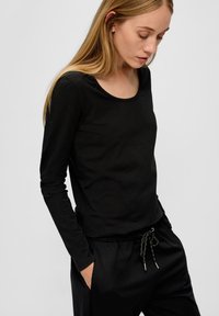 s.Oliver AUS STRETCH - Langarmshirt - schwarz