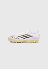 adidas Performance - F50 LEAGUE - Scarpe da calcetto con tacchetti - ftwr white/core black/gold-coloured Immagine in miniatura 1