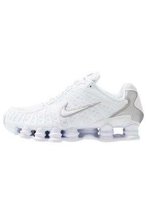 Nike Sportswear SHOX TL - Sneakers low - white/metallic silver/max orange