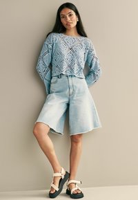 Next REGULAR FIT - Pitkähihainen paita - light blue