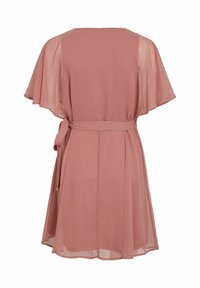 VILA WICKEL KURZE - Denné šaty - brick dust