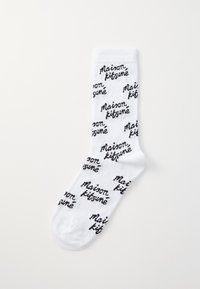 HANDWRITING ALL OVER UNISEX - Kojinės - white