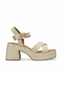 Bosanova Sandalias con plataforma - beige