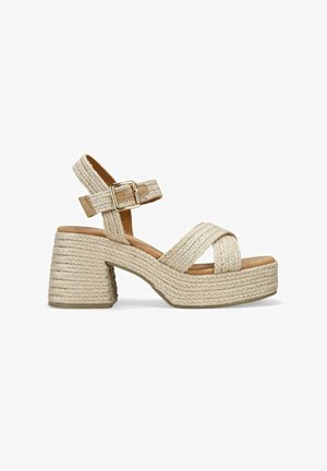 Bosanova Sandalias con plataforma - beige