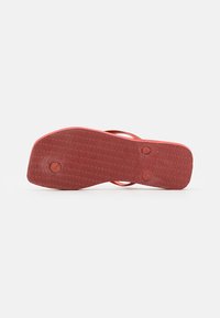 Havaianas SLIM SQUARE LOGO METALLIC - Baseino batai - mahogany