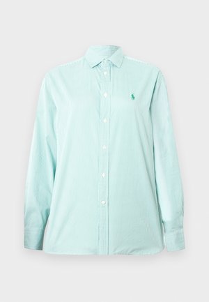 RELAXED FIT STRIPED COTTON SHIRT - Overhemdblouse - 2000b green white