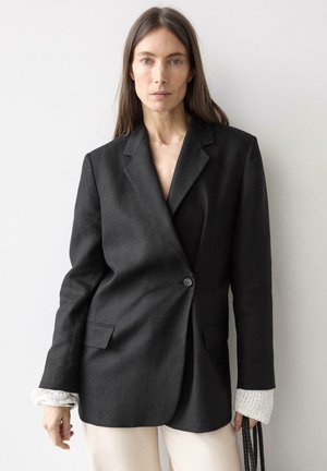 Massimo Dutti Manteau court - black